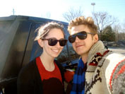 Dani has her picture taken with Hayden Christensen in Uxbridge