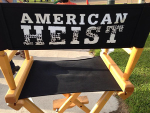 On the set of American Heist starring Hayden Christensen.
