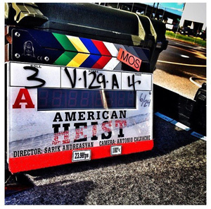 First day of filming American Heist starring Hayden Christensen.