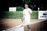 Hayden during the French Open for Lacoste Challenge