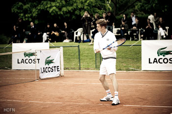 Hayden Christensen mixed doubles match with Pete Sampras November 17, 2011.