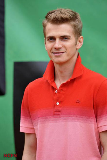 Hayden Christensen having fun during the 2009 French Open in Paris