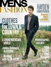 Hayden Christensen on the cover of September issue of Men's Fashion.
