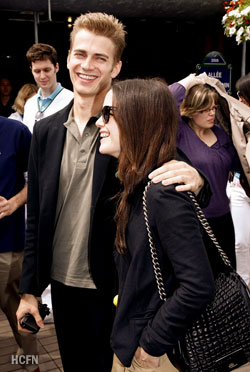 Hayden Christensen and Rachel Bilson at the French Open 2009