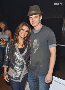 Hayden Christensen and Eva Longoria at Rally for Kids With Cancer Scavenger Cup.