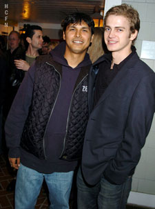 Hayden Christensen and Adam Beach 2004.