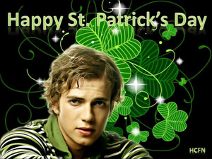 Happy St. Patrick's Day from Hayden Christensen Fan News