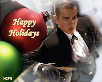 Happy Holidays and Merry Christmas 2011 from Hayden Christensen Fan News.