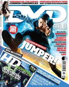 Hayden Christensen on the cover of DVD Monthly