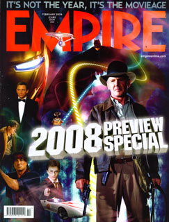 February 2008 issue Empire Magazine featuring Hayden and Rachel interviews