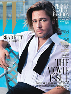 Brad Pitt Magazine cover.