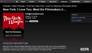 New York, I Love You - Meet the Filmmakers podcasts