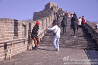 Hayden Christensen - hey bro let's climb the Great Wall ,come on.