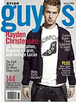 Hayden Christensen Nylon Magazine Spring Cover