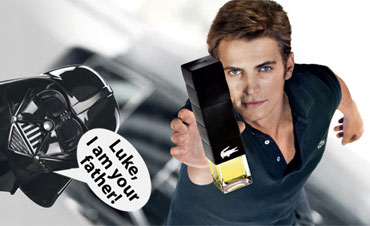 Darth Vader and Hayden Christensen for Lacoste Challenge