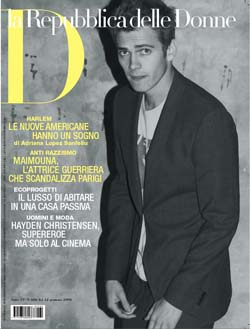 Hayden Christensen cover Repubblica Delle Donne.