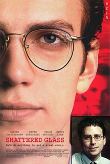 Hayden Christensen in Shattered Glass poster.