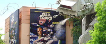 Hayden Christensen and George Lucas rumored appearance at Star Tours 2 Official Opening.