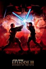 Poster: Hayden Christensen and Ewan McGregor face off in Star Wars Ep III Revenge of the Sith.