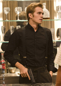 Hayden Christensen as AJ in Takers.