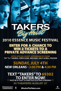 Takers Private Screening at Essence Music Festival July 2-4, 2010.