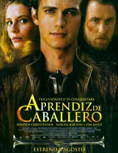 Hayden Christensen in Aprendiz de Calallero movie poster