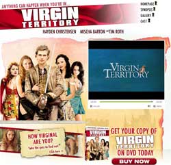 Hayden Christensen in Virgin Territory official movie site