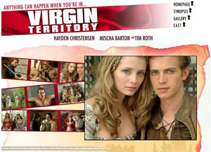 Hayden Christensen in Virgin Territory official movie site