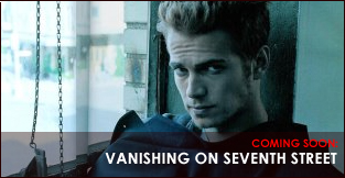 Hayden Christensen on darkened set of Vanishing on Seventh Street