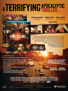 Vanishing on 7th Street starring Hayden Christensen, Thandie Newton and John Leguizamo on DVD and Blu-ray to include alternate endings.